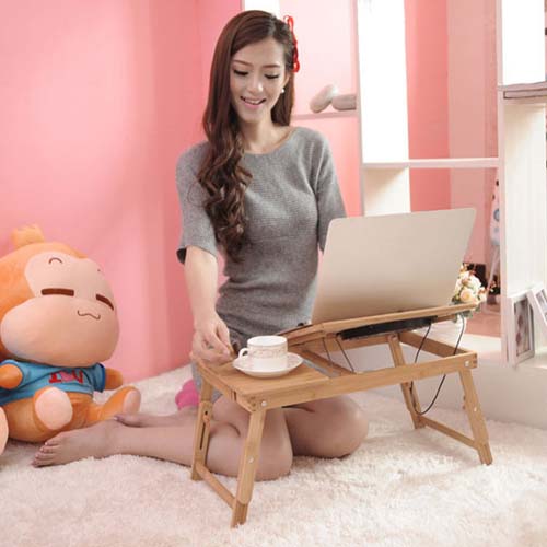 Actionclub Adjustable Computer Stand Laptop Desk Notebook Desk Laptop Table For Bed Sofa Bed Tray Picnic Table Studying Table